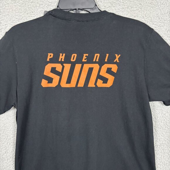 NBA Con Phoenix Suns Double Sided Logo SHort Sleeve Tee-Shirt Black Medium NWT's - Picture 4 of 7